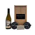 Lote de Navidad 2025 Caja de Madera 2 con productos gallegos gourmet fuera de la caja - Casa Canducho