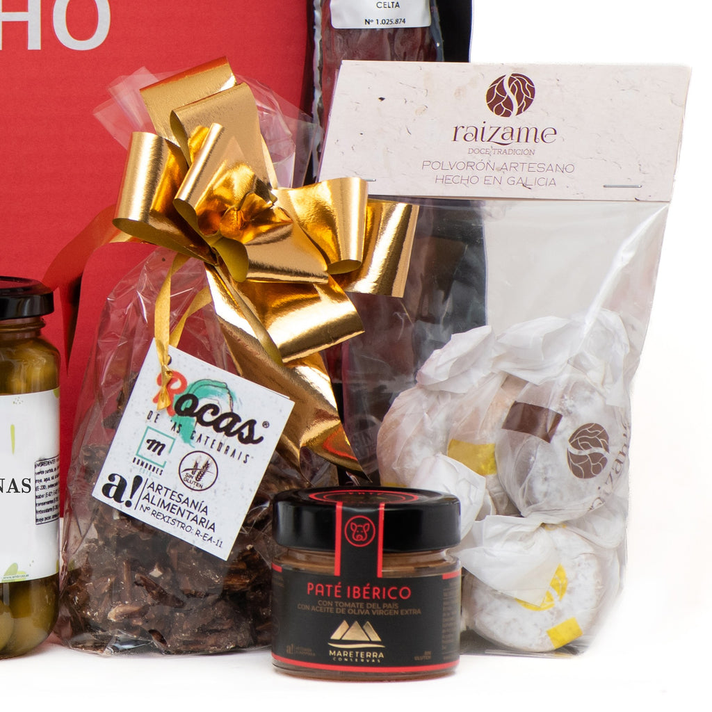 Río Ouro, lote de Navidad 2026. Detalle de los productos, a la derecha.