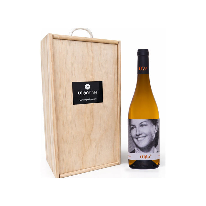 Olga Albariño – 2 botellas de 75 cl en caja de madera