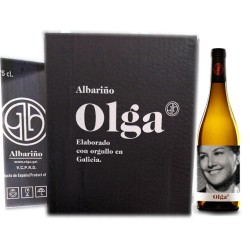 BLANCO ALBARIÑO OLGA, CAJA 6  BOTELLAS DE 75 CL